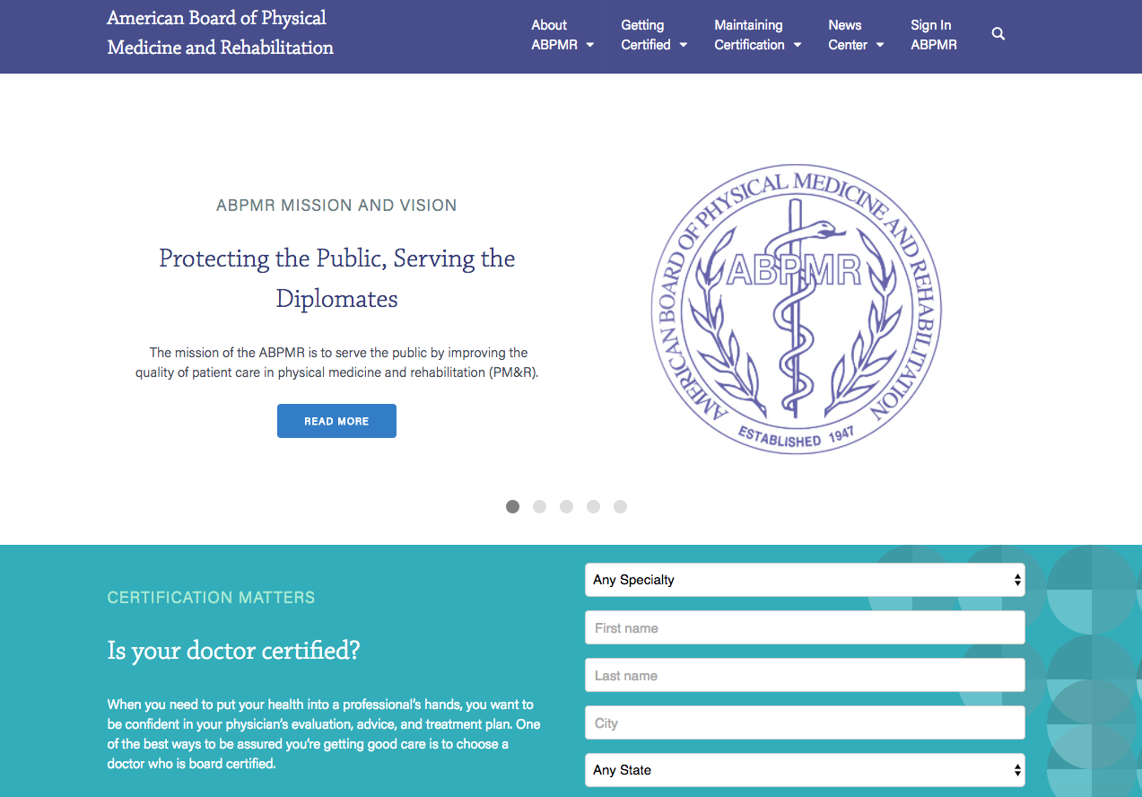 ABPMR - New, Simplified ABPMR.org Built with Users in Mind